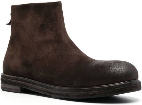 Marsèll worn-effect ankle boots Brown