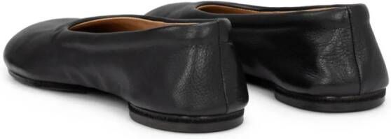 Marsèll Zerotto leather ballerina shoes Black