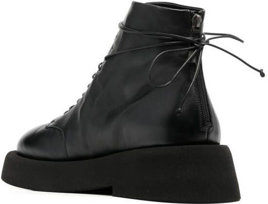 Marsèll zip-back leather ankle boots Black