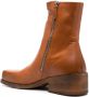 Marsèll 50mm zip-up leather boots Orange - Thumbnail 3