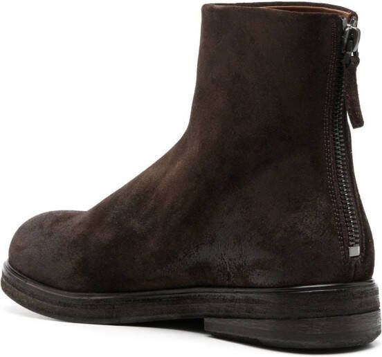 Marsèll zip-up leather ankle boots Brown