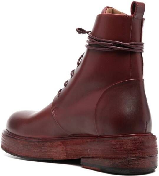 Marsèll Zuccolona leather boots Red