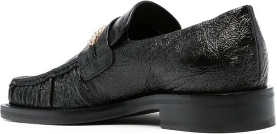 Martine Rose chain-detail leather loafers Black
