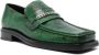 Martine Rose crocodile-effect chain-detail loafers Green - Thumbnail 2