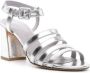 Maryam Nassir Zadeh 85mm Palm High leather sandals Silver - Thumbnail 2