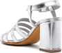 Maryam Nassir Zadeh 85mm Palm High leather sandals Silver - Thumbnail 3
