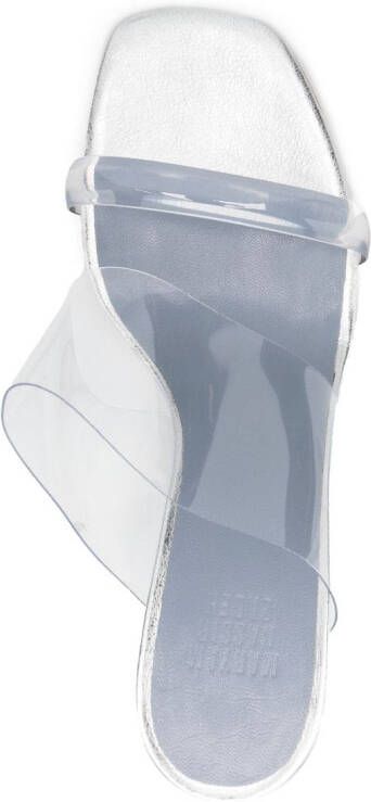 Maryam Nassir Zadeh Olympia 80mm wedge sandals Silver