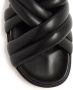 MCM crossover padded leather sandals Black - Thumbnail 4