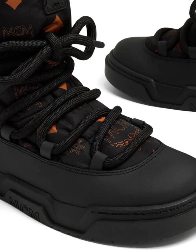 MCM Skyward lace-up boots Black