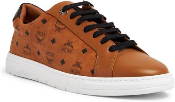 MCM Terrain monogram-print sneakers Brown