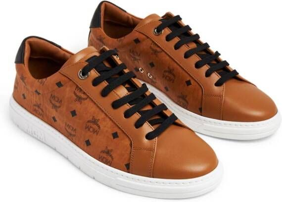 MCM Terrain monogram-print sneakers Brown