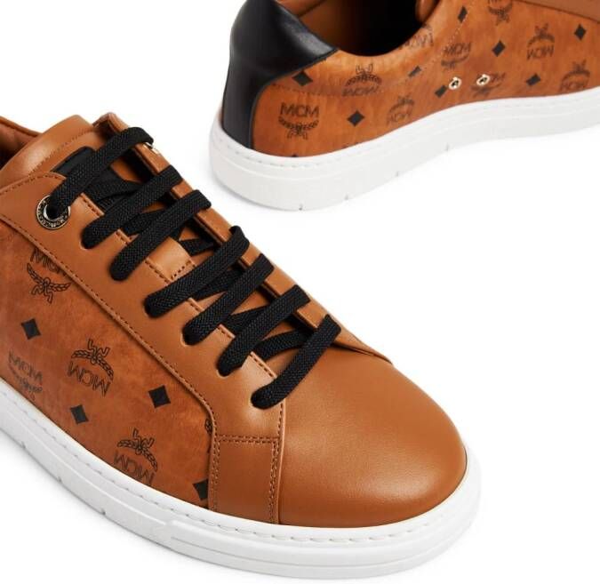 MCM Terrain monogram-print sneakers Brown