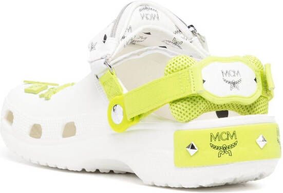 MCM x Crocs belt bag-detail clogs White