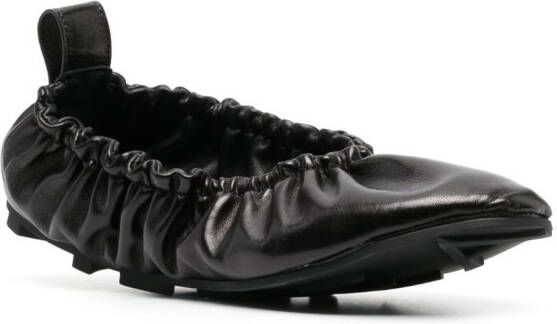 Medea scrunchie ballerina flats Black