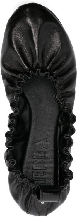 Medea scrunchie ballerina flats Black