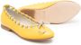 Mi Sol lace-up-detail leather ballerinas Yellow - Thumbnail 2