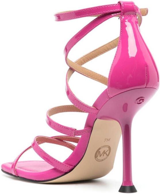 Michael Kors 105mm leather strappy sandals Pink