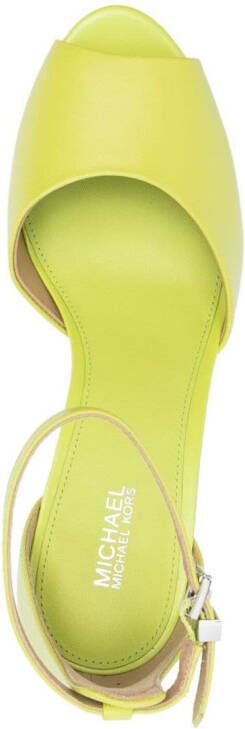 Michael Kors 140mm Martina platform-sole sandals Green