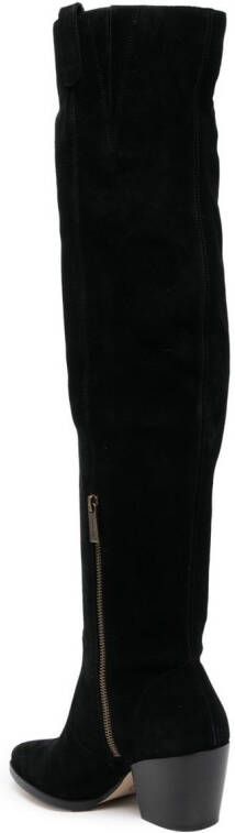 Michael Kors 60mm knee-high suede boots Black