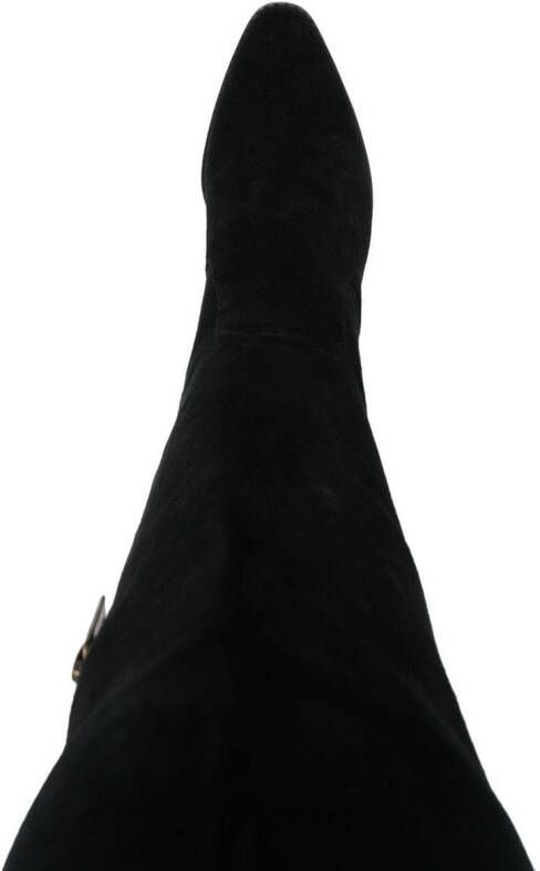 Michael Kors 60mm knee-high suede boots Black