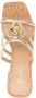 Michael Kors 90mm Hampton mid-heel sandals Gold - Thumbnail 4