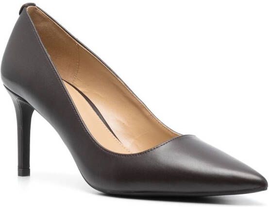 Michael Kors Alina 76mm leather pumps Brown