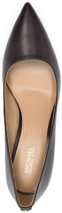 Michael Kors Alina 76mm leather pumps Brown