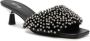 Michael Kors Amal crystal-embellished leather sandals Black - Thumbnail 2