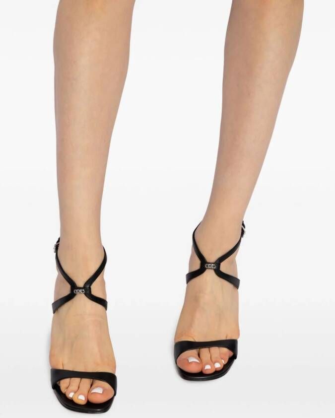 Michael Kors Amara 108mm leather sandals Black