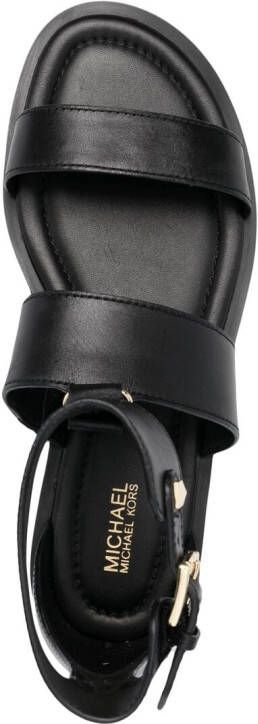Michael Kors Amos leather gladiator sandals Black