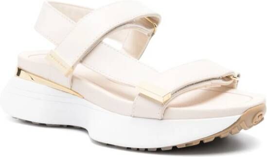 Michael Kors Ari leather chunky sandals Neutrals