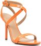 Michael Kors crossover-strap 70mm leather sandals Gold - Thumbnail 6