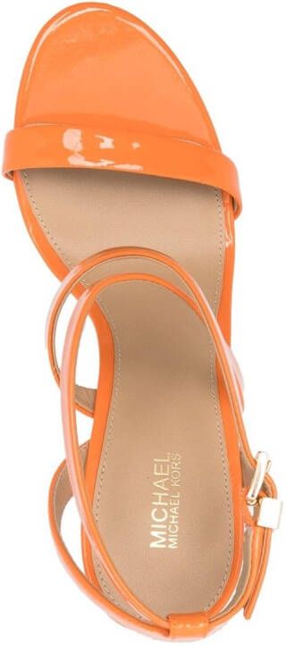 Michael Kors Asha leather sandals Orange