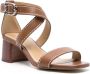 Michael Kors Ashton 50mm leather sandals Brown - Thumbnail 2