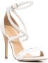 Michael Kors Astrid braided-strap faux-leather sandals White - Thumbnail 2