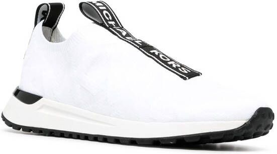 Michael Kors Bodie logo-embossed knitted sneakers White