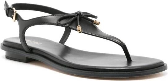 Michael Kors bow-detail thong-strap sandals Black