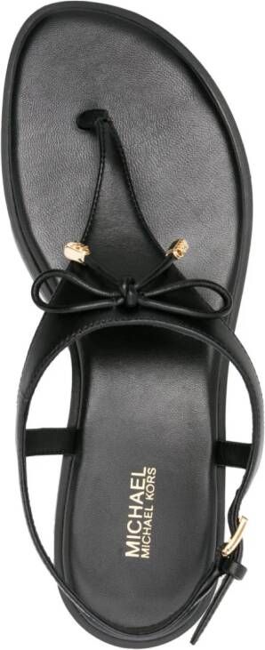 Michael Kors bow-detail thong-strap sandals Black