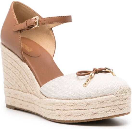 Michael Kors bow-detail wedge espadrilles Neutrals