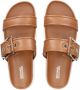 Michael Kors buckled leather sandals Brown - Thumbnail 4