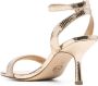 Michael Kors Carrie crystal-embellished embossed sandals Gold - Thumbnail 7
