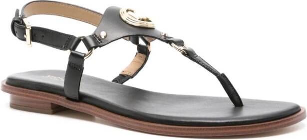 Michael Kors Casey leather sandals Black