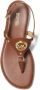Michael Kors Casey logo-plaque thong sandals Brown - Thumbnail 3