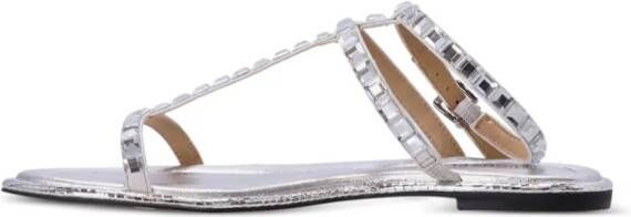 Michael Kors Celia crystal-embellished sandals Silver