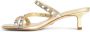 Michael Kors Celia embellished glitter-chain sandals Gold - Thumbnail 4