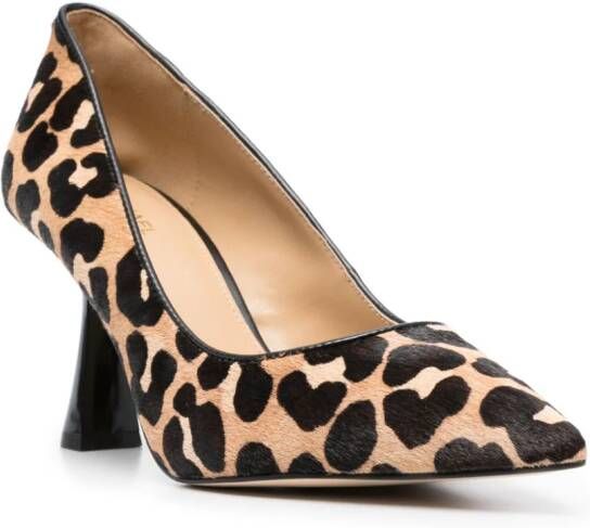 Michael Kors Clara 80mm leopard-print pumps Black