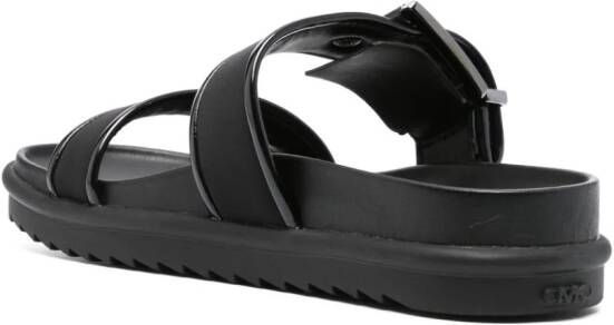 Michael Kors Colby leather slide sandal Black