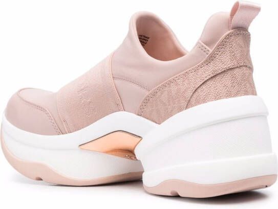 Michael Kors Colby leather sneakers Pink
