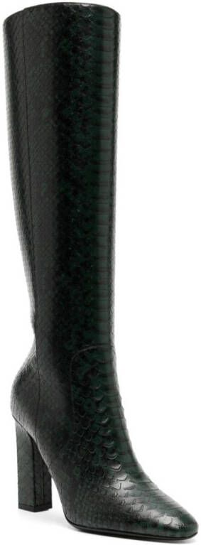 Michael Kors Collection Carly Runway 100mm leather boots Green