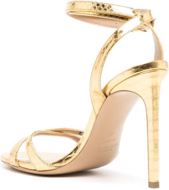 Michael Kors Collection Chrissy 110mm leather sandals Gold